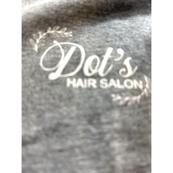 Bella-Canvas Girls Short Sleeve Graphic Tee Dots Hair Salon Gray Size S 6/8 - Picture 5 of 7